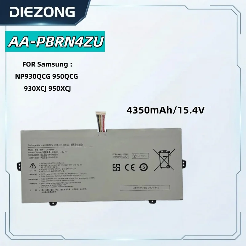 AA-PBRN4ZU Laptop Battery 4350mAh for Samsung Galaxy Book Flex NP930QCG NP950QCG NP930XCJ NP950XCJ Notebook Replacement Battery