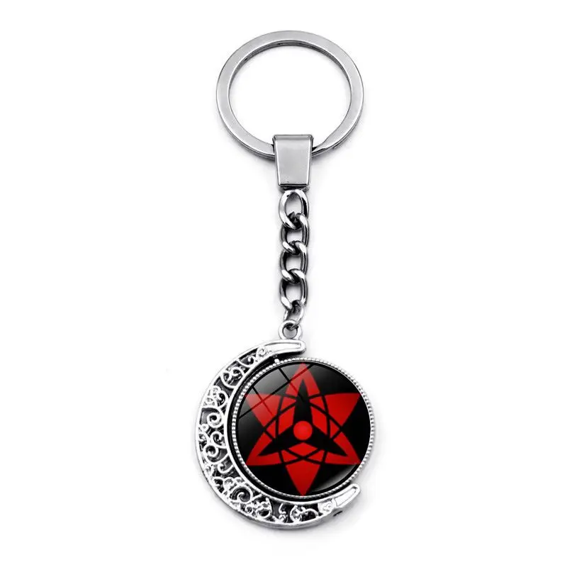 Naruto Keychain Pendant Sharingan Rinnegan Anime Cartoon Bag Hanging Jewelry Pendant Accessories Peripheral Products Boys Gifts - view 5