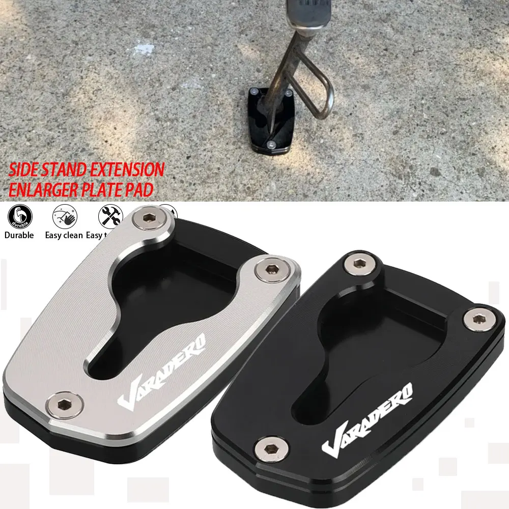 

XL1000V Motorcycle Accessories Kickstand Enlarger Pad Side Stand Extension Plate For HONDA XL1000 XL 1000 V VARADERO 2003 - 2011