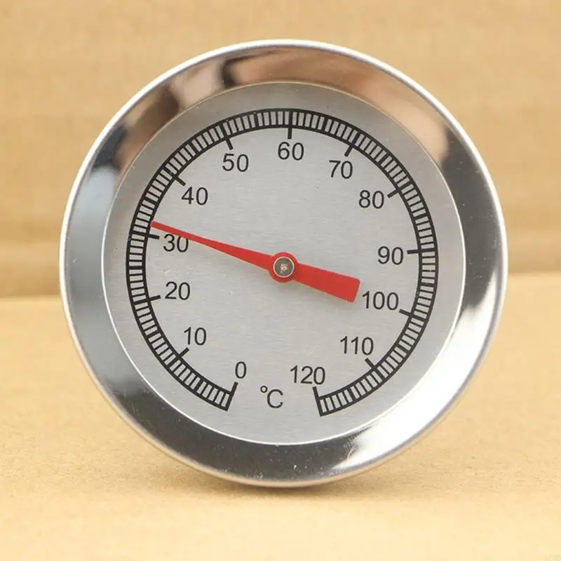 97QD Grill Thermometer 54mm Diameter Rumah Tangga Logam Kecil Daging Untuk Daging Sapi Piknik Buatan Buatan
