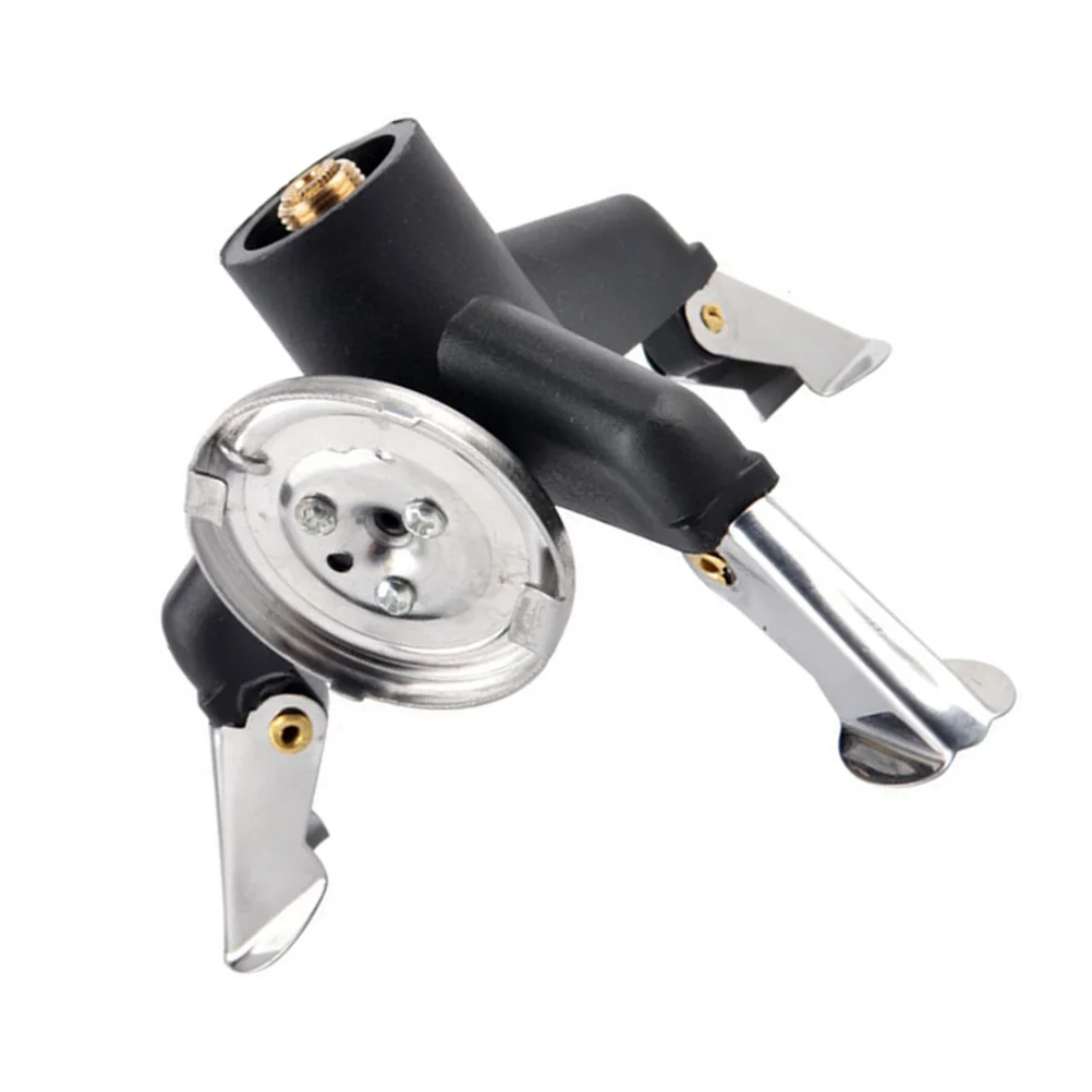 

1Pcs Stove Converter Head Durable Metal Outdoor Camping Furnace Adapter Practical Triangular Stove Converter Accessory for Bbq