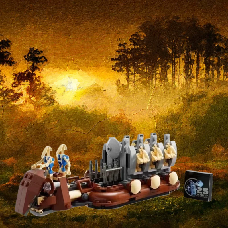 

2025 new transporter soldier building block model creative brick toy for kids Christmas Day birthday gift