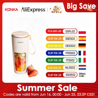 KONKA 340ml Portable Blender, High-Speed Juicing for Home, Office & Outdoor. Food-Grade, Easy-Clean KLLJ-3401