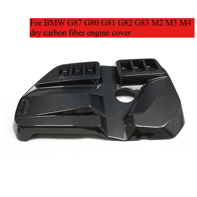 

Крышка двигателя из 100% сухого углеродного волокна в стиле MP для BMW G87 G80 G81 G82 G83 M2 M3 M4 20212022 Внутренняя крышка двигателя 2023.