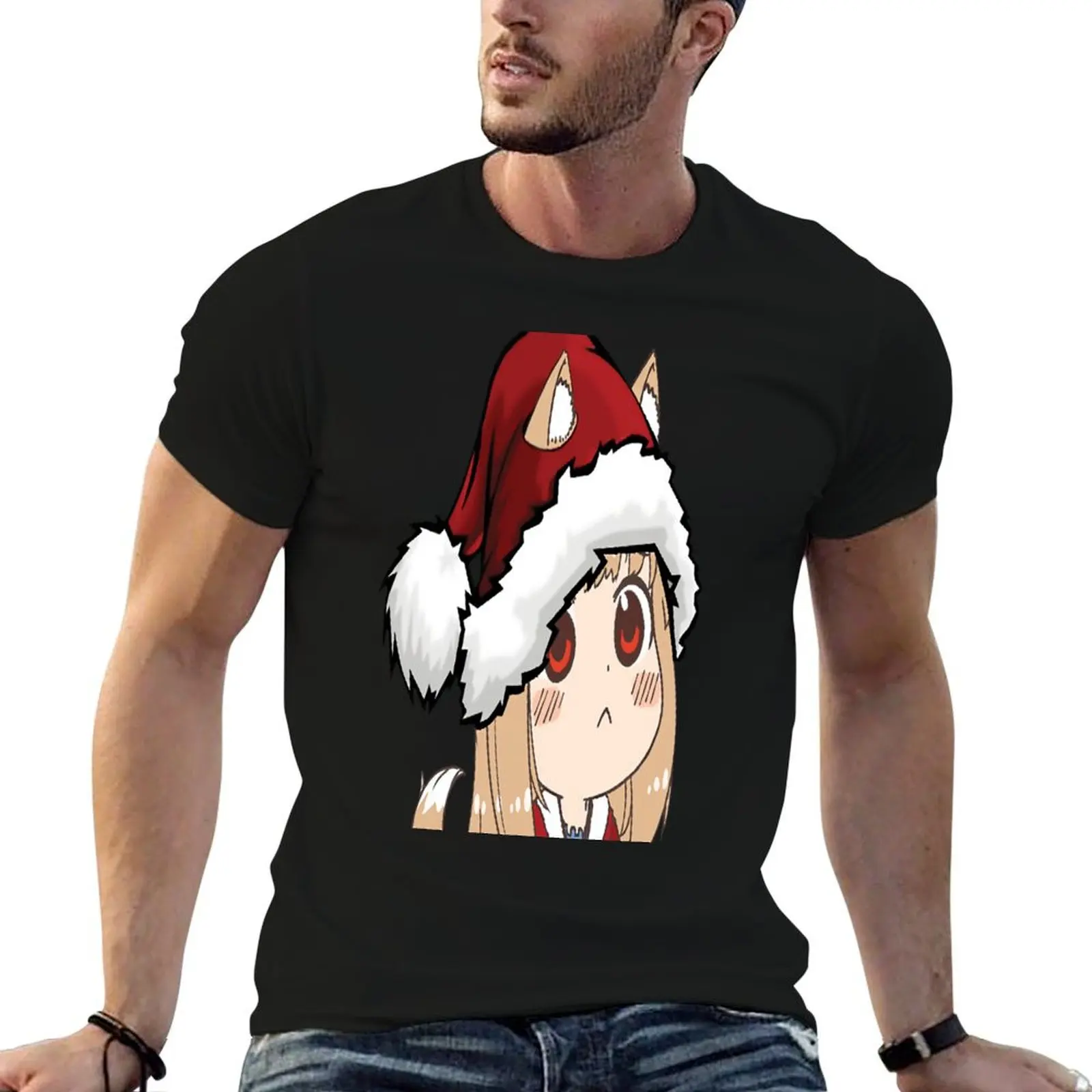 Christmas Holo - Spice and Wolf T-Shirt t shirts for man graphic funny t shirts for man pack white cotton tshirt 100% T-shirt