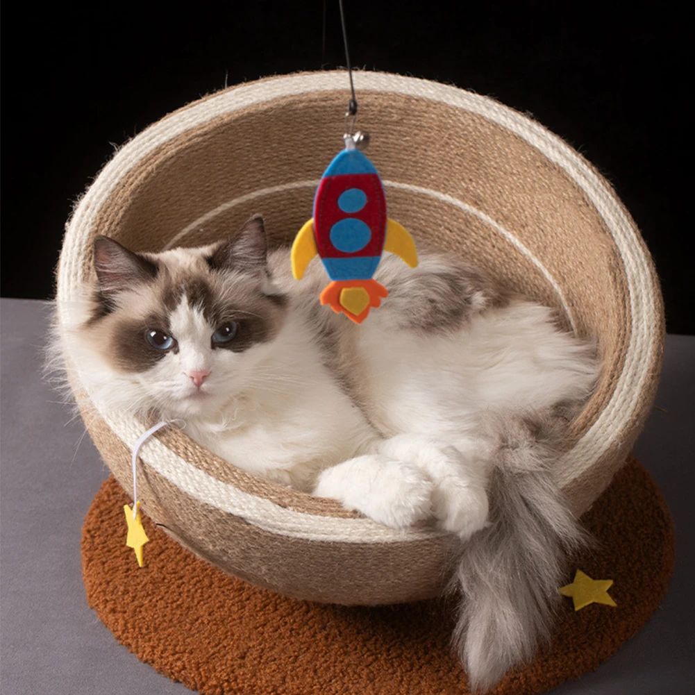 

Cat Scratcher Cardboard Cat Scratcher Bed Corrugated Oval Cat Scratch Pad Board Claw Toys for Cats Wear-Resistant Cat Bed Nest