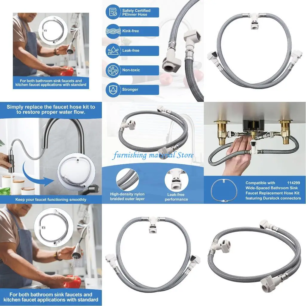 

Y5GD Faucet Hose Replacement for 114299 Bathroom and Kitchen Sink Faucets