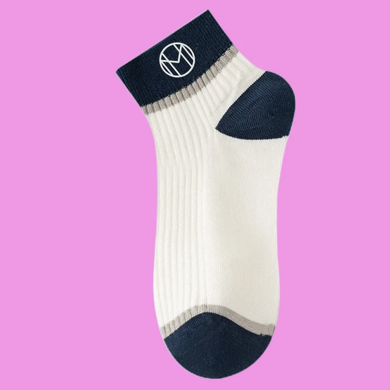 Chaussettes Courtes pour Homme, Légères et Confortables, Absorbant la Sueur, Respirantes, à Tube Moyen, pour le dehors, Décontractées, Nouvelle Collection Été, 5/10 Paires