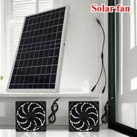 Solar 10W Solar Fan Outdoor Pet Animal Husbandry Ventilation Cool Photovoltaic Module Solar Panel