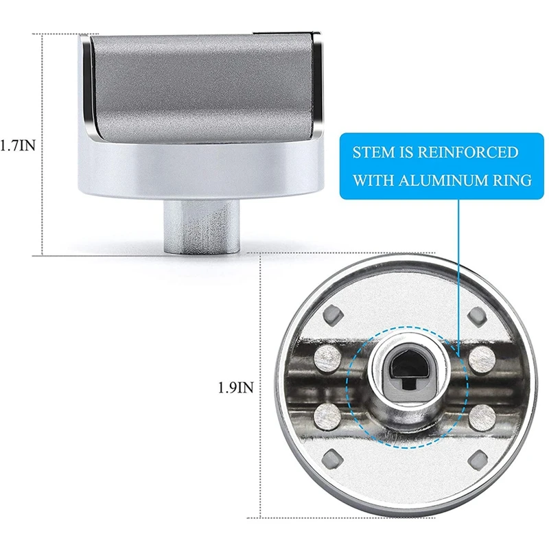 5 pezzi W 10594481   Manopola di controllo della fornello (CAV1) per piano cottura a gas Whirlpool/forno WPW 10594481   AP AP 6023301