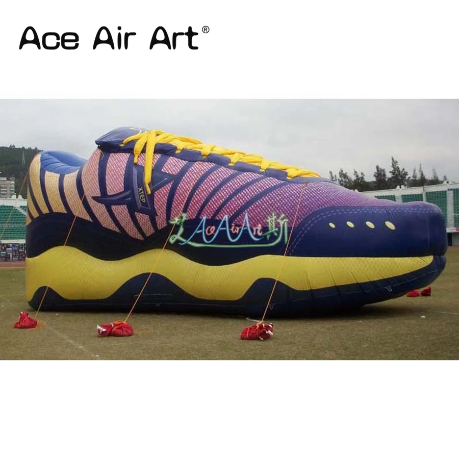 Direkt ab Werk aufblasbares Sportschuhmodell mit Luftgebläse für Messe/Werbung/Dekoration, hergestellt von Ace Air Art