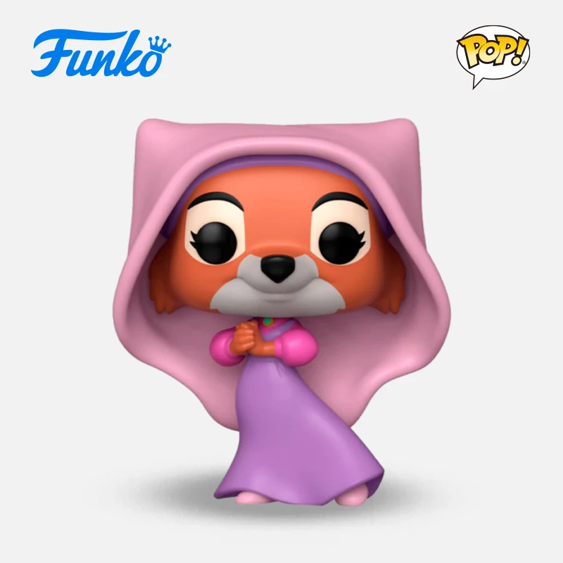 Funko Pop Disney Action Figures Animated Robin Hood Maid Marian Kids Fairy Tale Toy Doll Ornament Model Couple Holiday Gifts