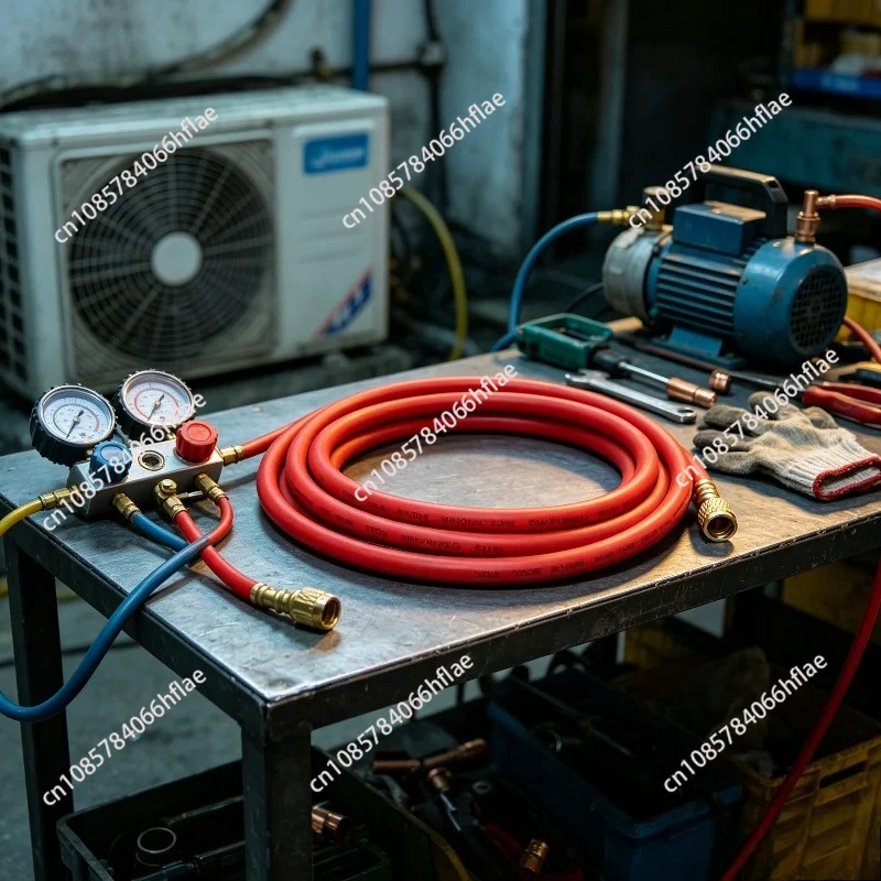 High Pressure Resistant Refrigerant Liquid Hose 3m 5m Air Conditioner Fluoride Pipe For R22 R410 Vacuum Pump