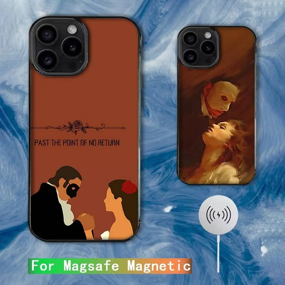 

The P-Phantoms Of the O-Opera Phone Case For iPhone 16e,16,15,14,13,12,11,Plus,Pro,Max,Mini Magsafe Magnetic Wireless Charging