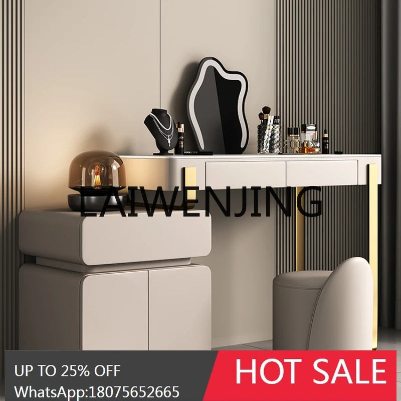RWJ Dressing Table Advanced Sense Stone Plate Storage Chest of Drawers Integrated Makeup Desk