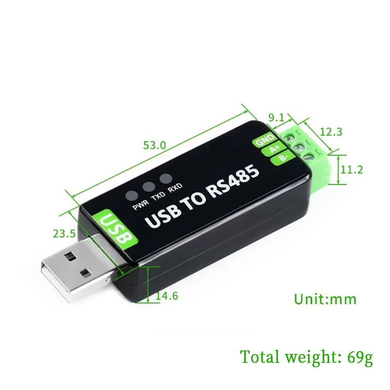 Industrial USB to RS485 serial port converter USB to RS485 communication module FT232