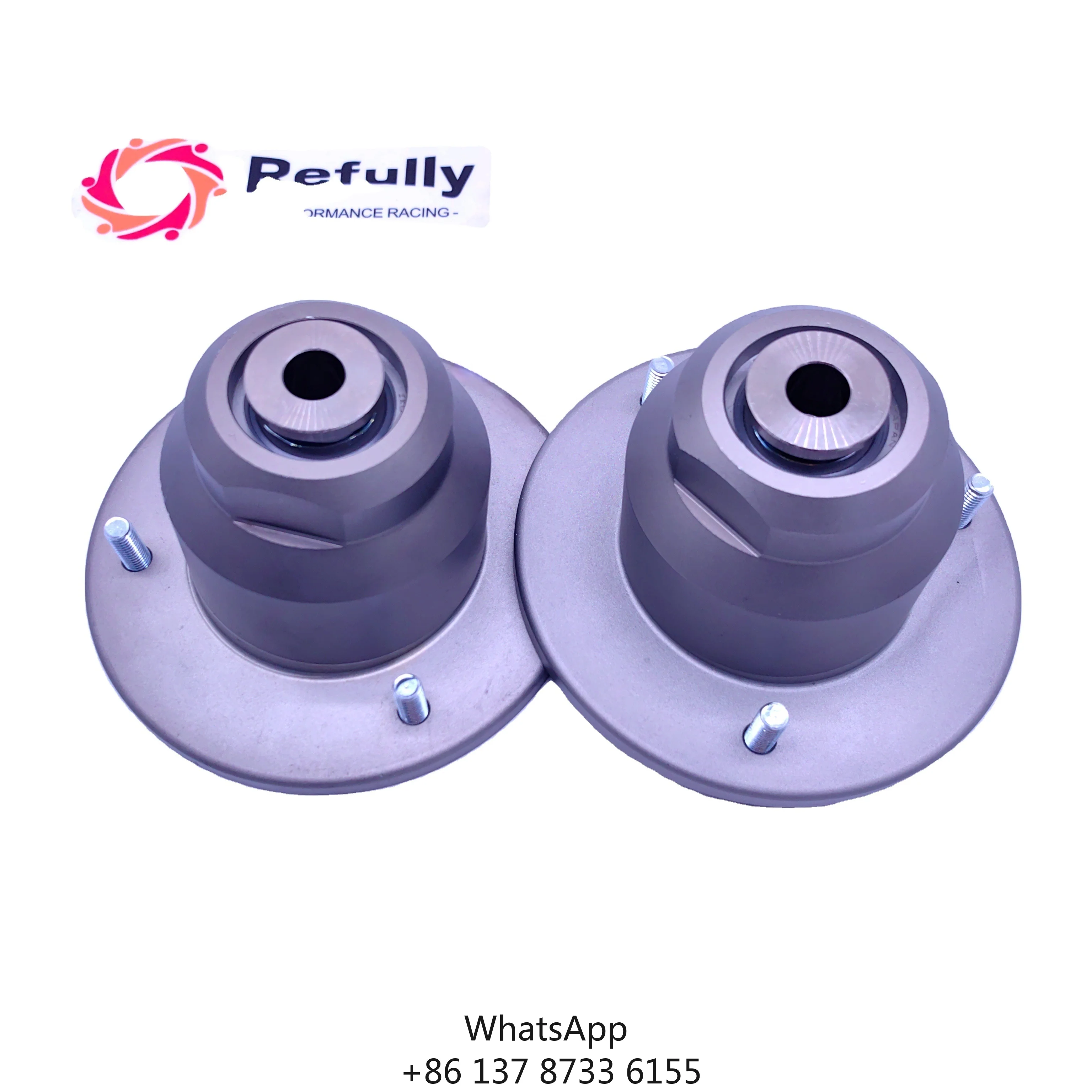 

Rear Upper Shock Mounts Kit For Porsche 986/987 Boxster/Cayman CNC Billet Aluminium Made With Spherical Improved Shock