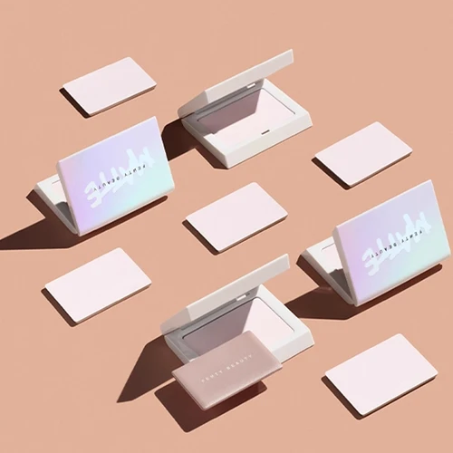 Imagen 2 del producto Fenty Beauty-polvo suelto para hornear, resaltador de 2 colores, ilumina los contornos faciales para crear un aspecto de maquillaje tridimensional