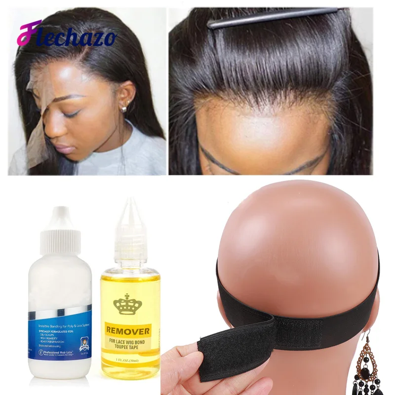 Impermeável Lace Glue e Kit Removedor para Perucas, Super Hold Hair, Bonding Glue, Adesivo com Banda