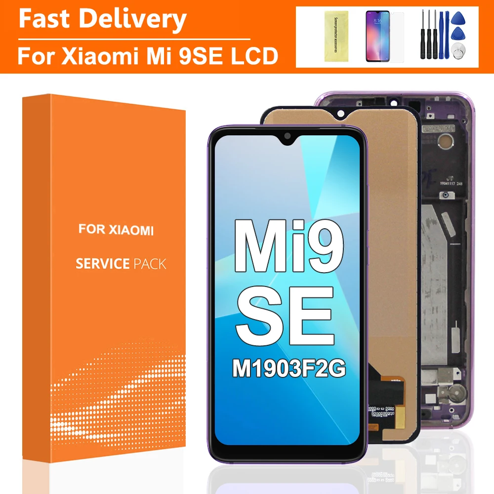 For Xiaomi MI9SE Mi9 Se LCD Screen Test 100% Touch Digitizer Frame Replacement Compatible Display for MI 9Se