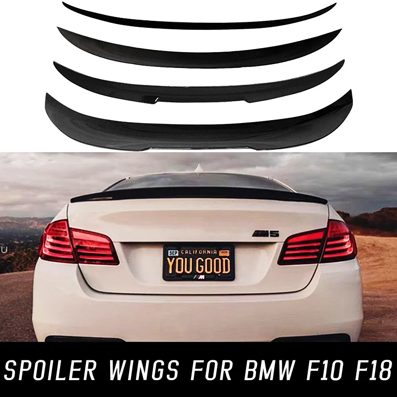 

For BMW 5 Series F10 F18 M5 520i 525i 528i 535i 530i M4 M5 MP PSM Style Rear Trunk Lid Spoiler Wings Car Tuning Accessories Part