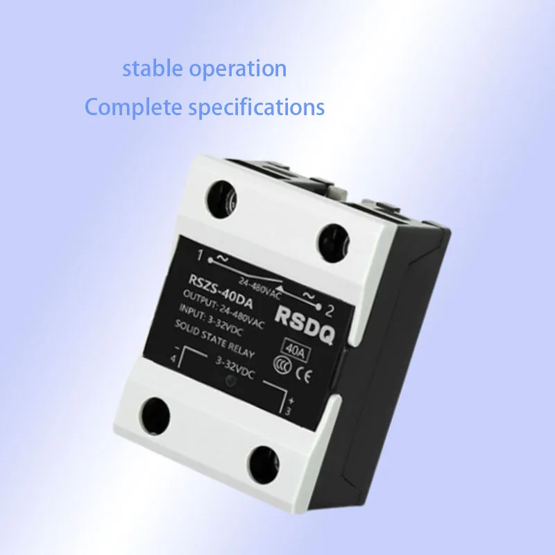 2026 New RSSR Model -40DA Single phase Solid State Relay SSR-40DA D4840 40A DC Control AC Industrial Module
