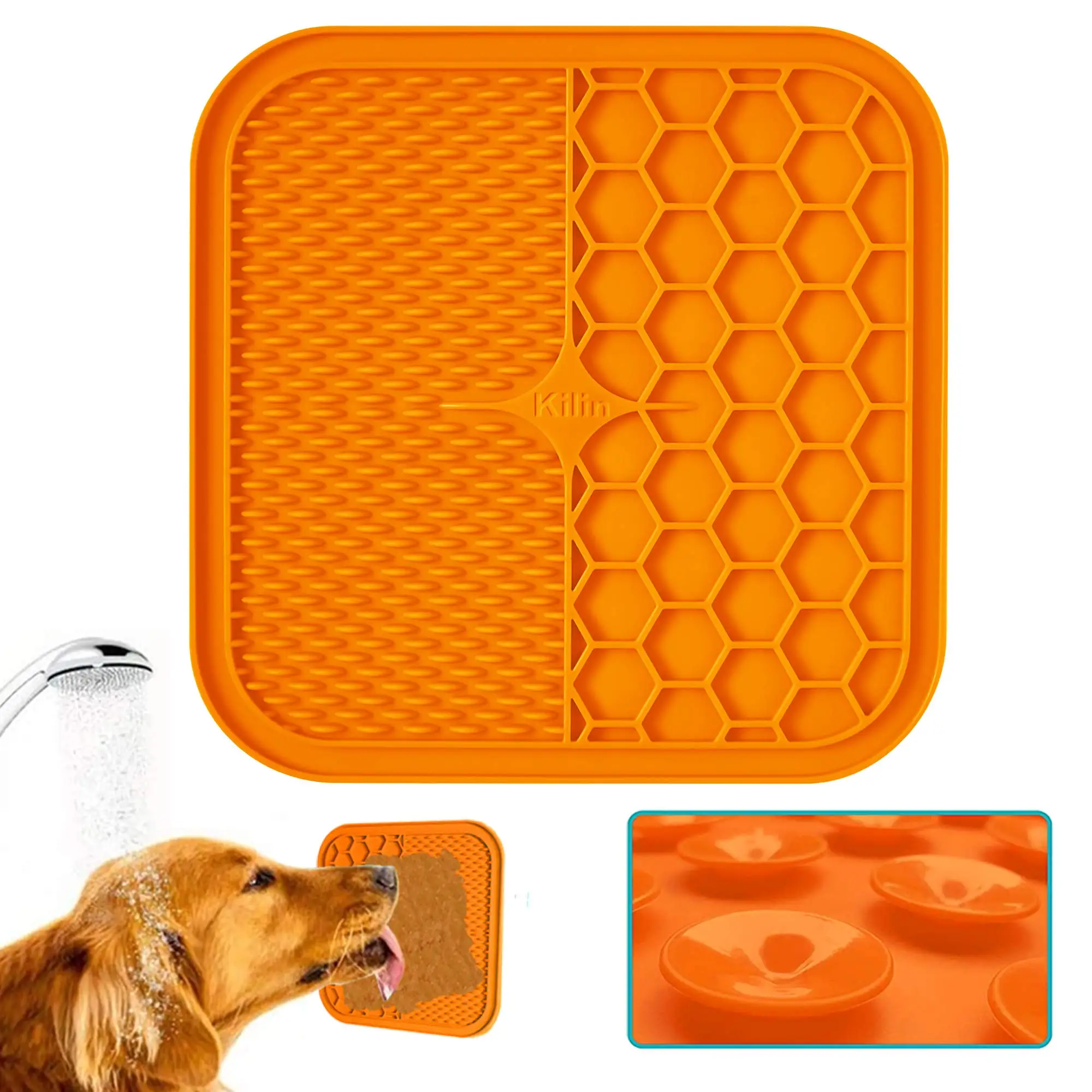 

Large Dog Lick Pads Snuffle Mat for Dogs Dog Puzzle Toys Calming Mat for Dog Anxiety Relief Dog Slow Feeder with 72 Super Suctio