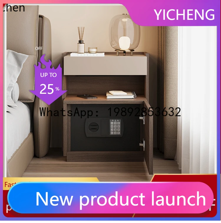 

A3-5 Minimalist Smart Bedside Table with Safe Integrated Bedroom Simple Multifunctional Nigstand
