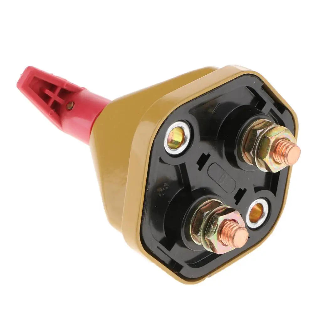 Battery Power Off Switch Metal Main Controller Hand Operated Power Disconnect Valve for Car Engineering Equipment
