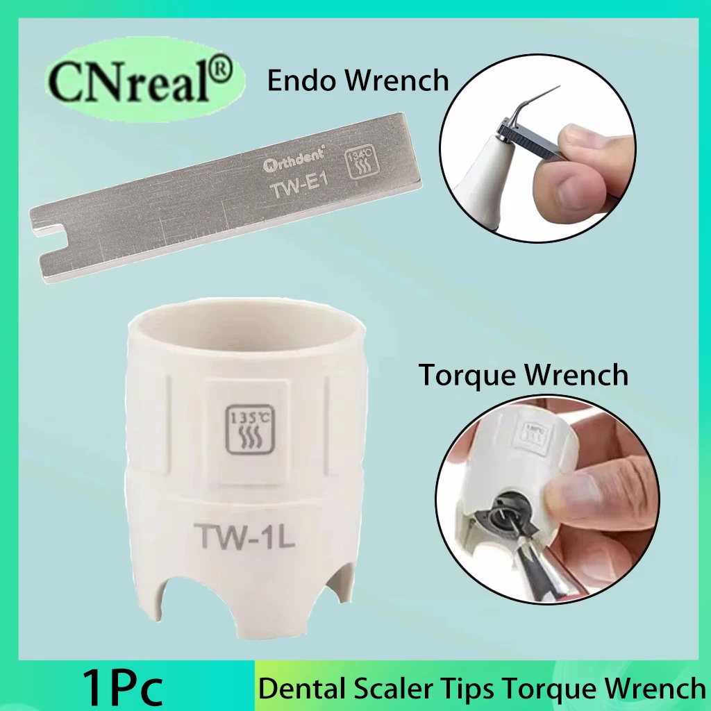 1Pc Dental Scaler Wrench TW-E1 TW-1L Stainless Steel For Satelec DTE EMS Woodpecker Ultrasonic  Tip Handpiece Dentist Tool