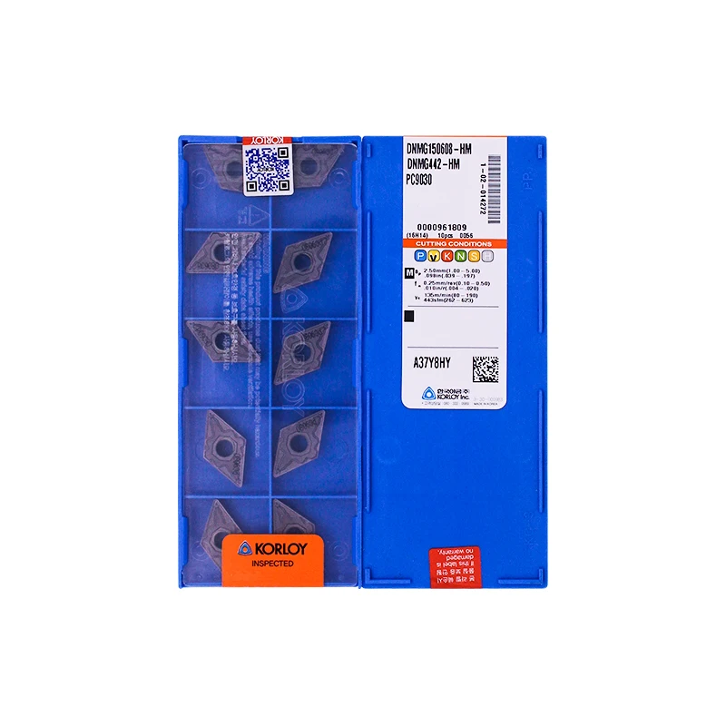 

Korloy 100% оригинальный DNMG DNMG15 DNMG1506 DNMG150608-HM PC9030 Поворотная вставка