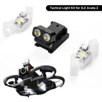 VIFLY Tactical Light Kit for DJI Avata 2–3-Light System w/400 Lumen CREE LEDs 50g Lightweight,50Min Runtime,Aluminum Case3DMount