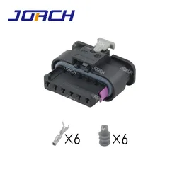 5 Sets 6Pin tyco Accelerator Throttle pedal position auto sensor connector 4F0973706 for new Opel/Mercedes-Benz/smart