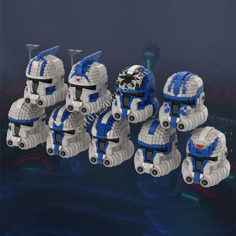 

9759 шт., шлем Star Plan MOC 501st Legion, шлем BUNDLE MOC, космическая битва, праздник, Рождество, день рождения, игрушка в подарок для детей в возрасте