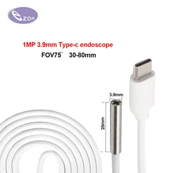 1MP endoscope Type-c Android phone lens diameter 3.9mm FOV゜75 automobile repair pipeline inspection EZ-EN39S-typec