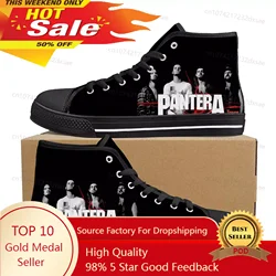 Pantera Metal Band Pop High Top hochwertige Turnschuhe Männer Frauen Teenager Leinwand Sneaker lässig Paar Schuhe benutzer definierte Schuhe