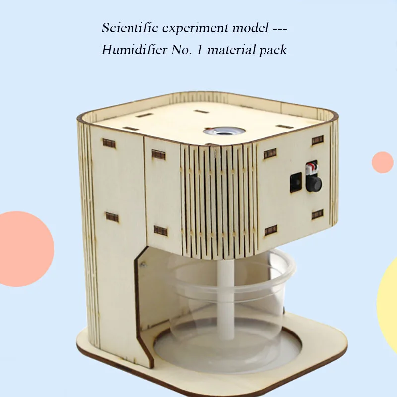 DIY Scientific Experiment Humidifier No. 1 Wood Hand-made Model Children's Science Teaching Aids