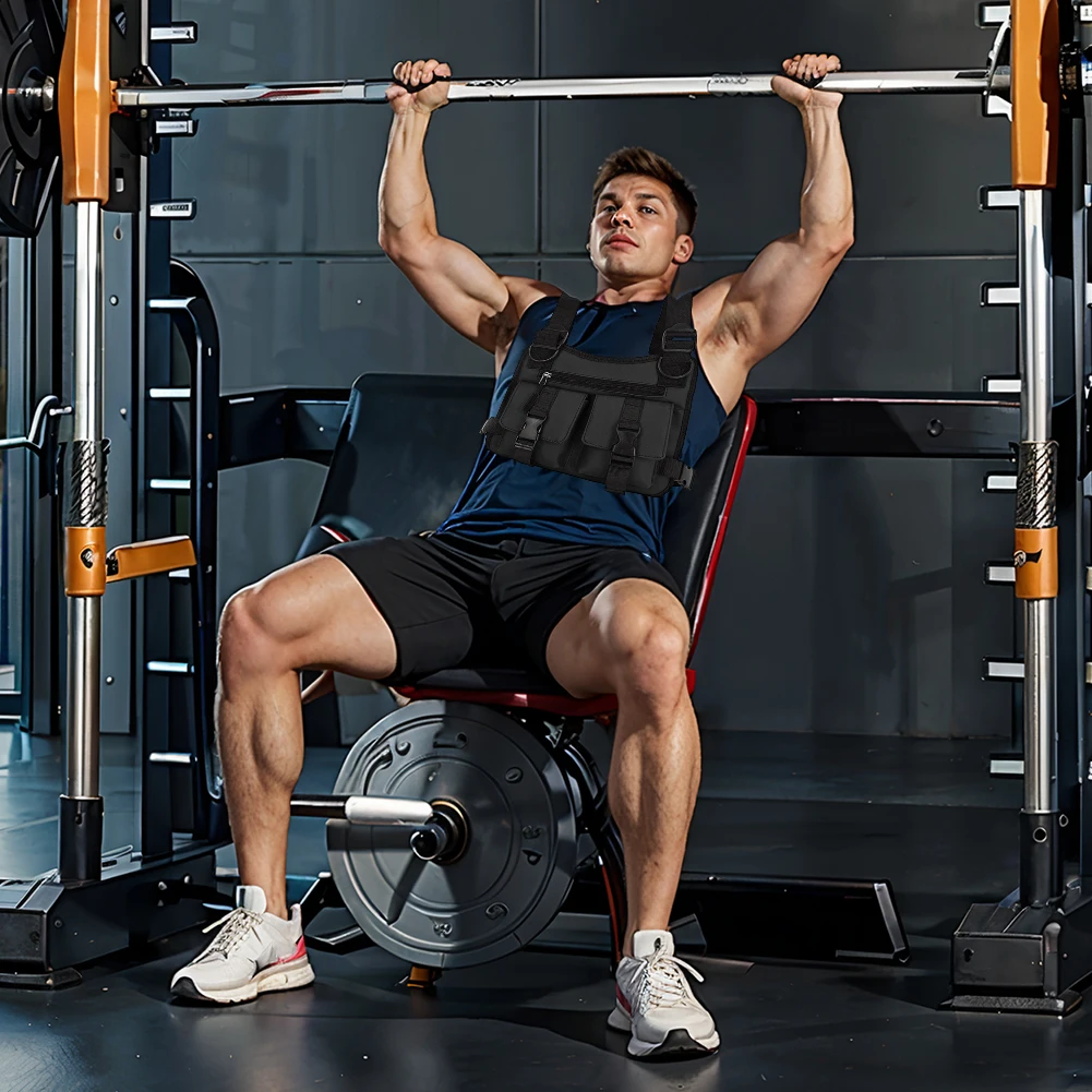 Chest Rig Bag Lightweight Vest Bag Multi-Function Outdoor Chest Bag Adjustable Hiking Bag Waterproof for Workouts