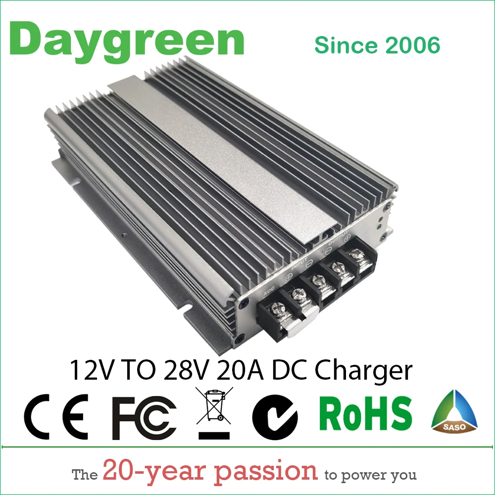 12V TO 28V 20A  STEP UP BOOST DC DC REGULATOR CONVERTER CHARGER 20 AMP 560WATT Daygreen CE Certificated 12VDC TO 28VDC 20AMP