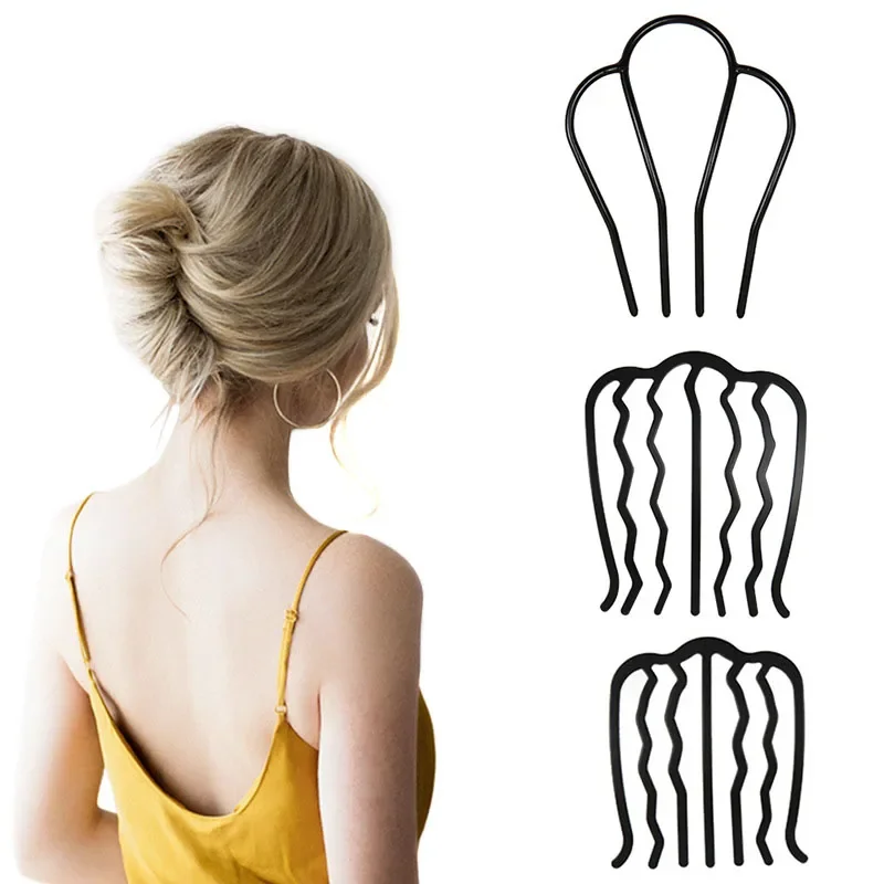 Korean Hairpin Comb for Women Braiders Braiding Twist Fork Styling Clip Stick Bun Maker Hair Clips Ornament DIY Hair Accessories