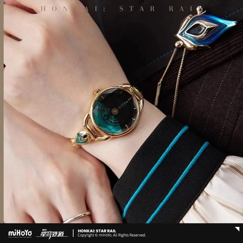 [Genuine] miHoYo Game Aventurine Watch Honkai Star Rail Aventurine Theme Impression Series Watch Doujin Cosplay Halloween Gifts