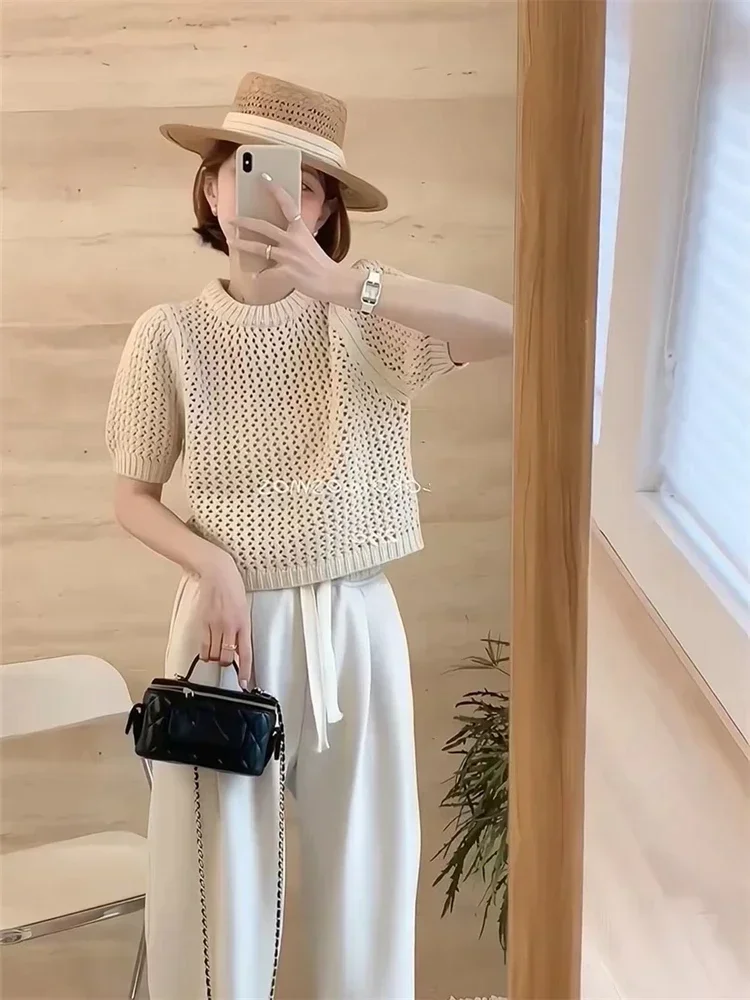 2023 Nieuwe Zomer T-shirt Vrouwen Elastische Oversized T-shirt Vrouw Kleding Vrouwelijke Tops Mouwloze Tank Vrouwen Tube Top Knit canale