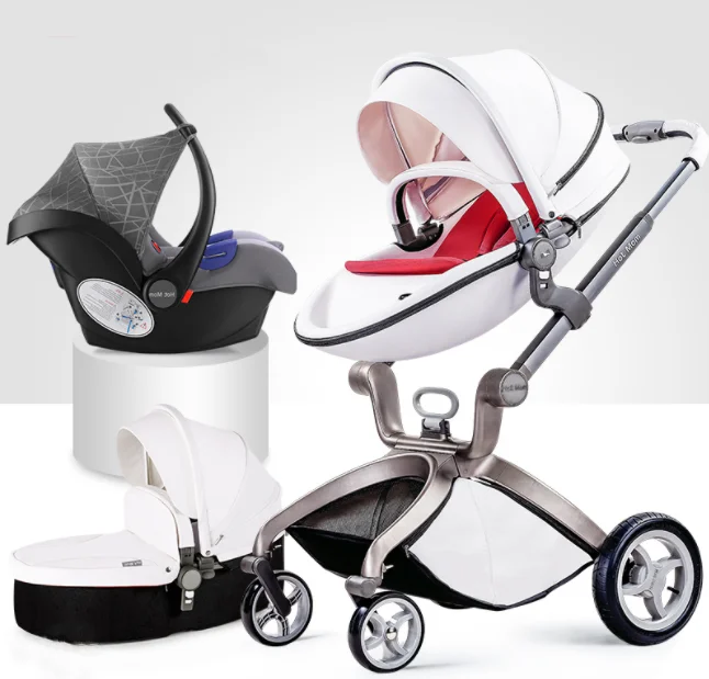 Hot Mom Luxury Baby Stroller 3 in 1 Travel System, High Land-Scape Stroller with Bassinet in 2023 ,Fashion Stroller For You Baby