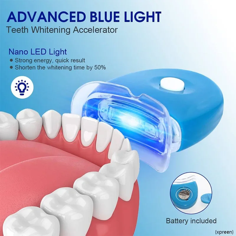 10pc/lot Dental Teeth Whitening Teeth Bleaching Laser Built-in 5 LEDs Lights Accelerator Light Mini LED Whitening Lamp wholesale