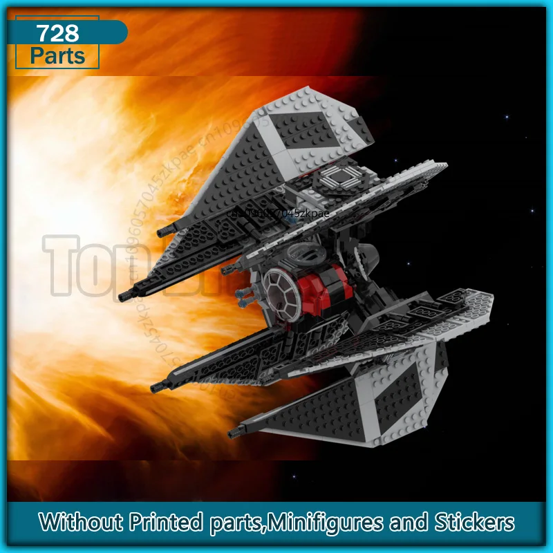 

Первый заказ MOC, строительный блок, звездный истребитель, кирпичи, авиационный транспорт, креативная образовательная модель, сборка, игрушки, рождественские подарки