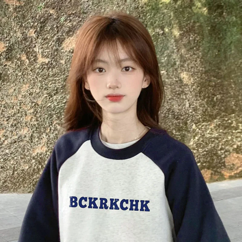 

Толстовки женские, одежда в центре города, сшитая женская молодежная толстовка Popluar на полумолнии, осенне-зимний утолщенный трикотаж Y2K