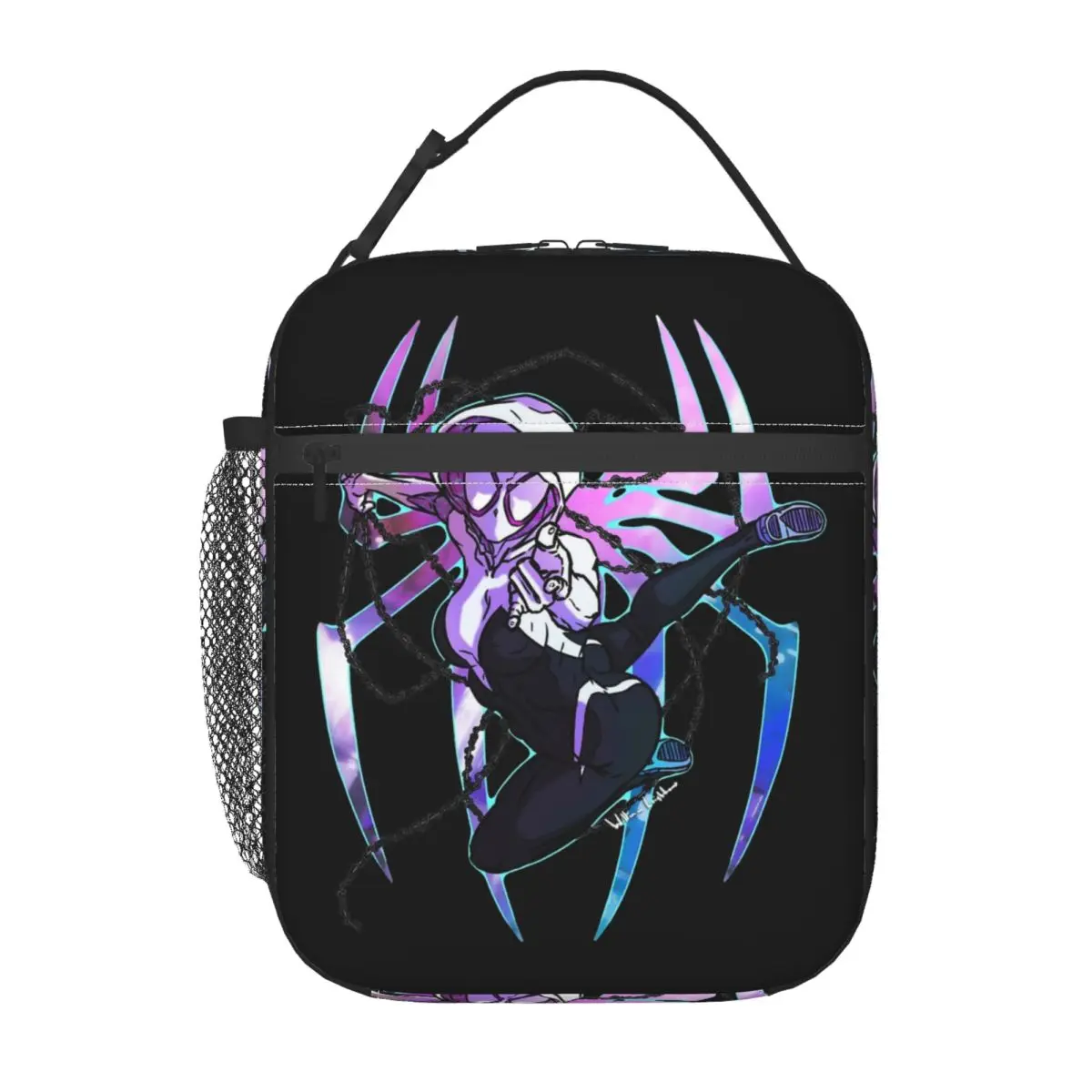 Insulated Lunch Bag Spider-Gwen Spider Gwen Product Lunch Food Box Causal Cooler Thermal Lunch Box For School