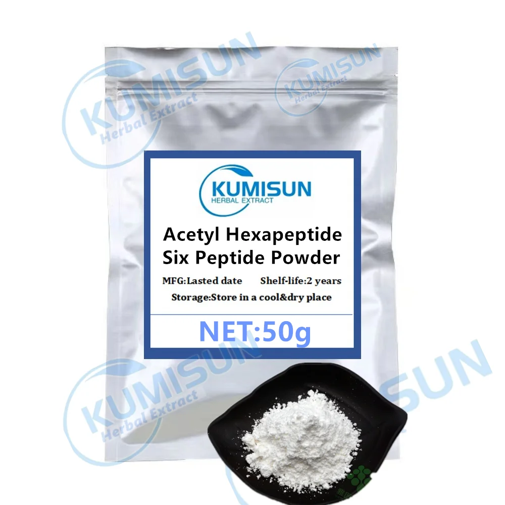 50-1000g,Six Peptide Powder,Acetyl Hexapeptide