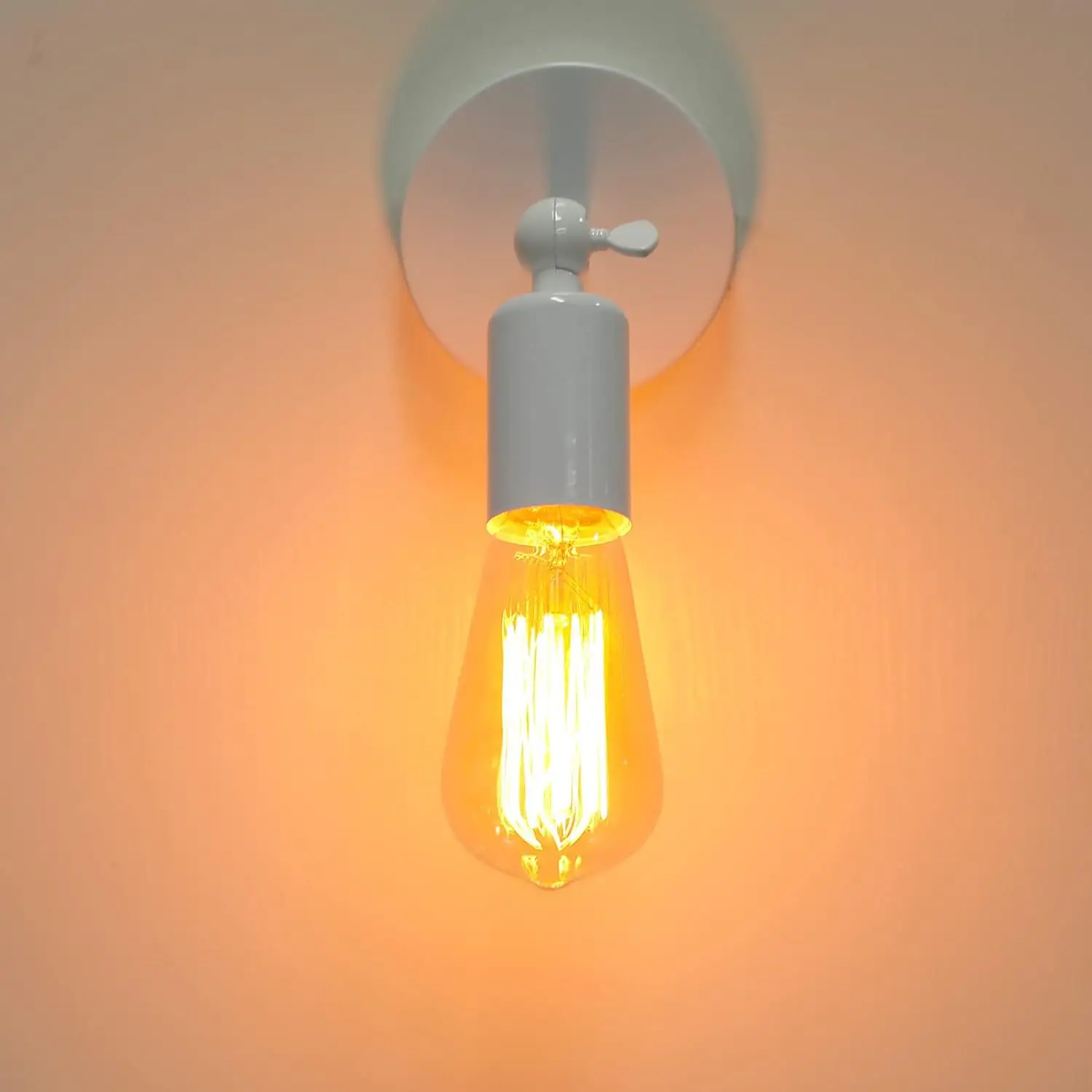 

E27 Light Bulb Socket Lamp Holder Antique Retro Style Vintage Wall Lamp Base for Bedroom Study Room Corridor Coffee Shop