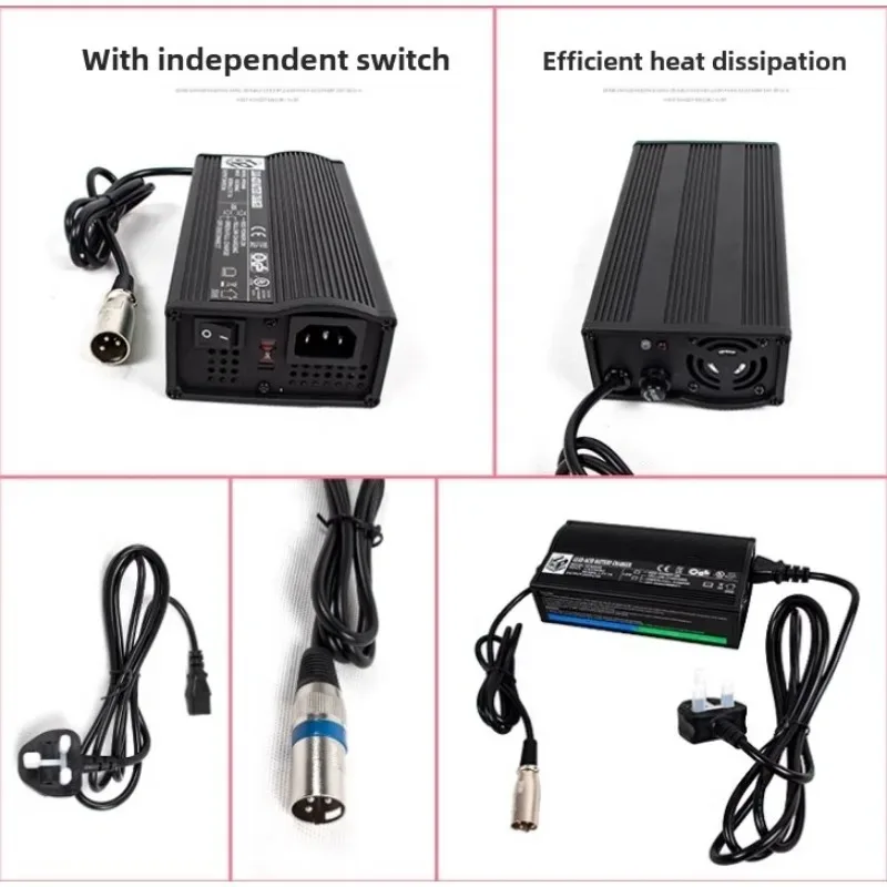 شاحن حمض 24 فولت 5 أمبير AGM GEL b-at-tery مع شهادة C-E UL ROHS KC للدراجات البخارية المتحركة أو الكراسي المتحركة الكهربائية HP8204B 1